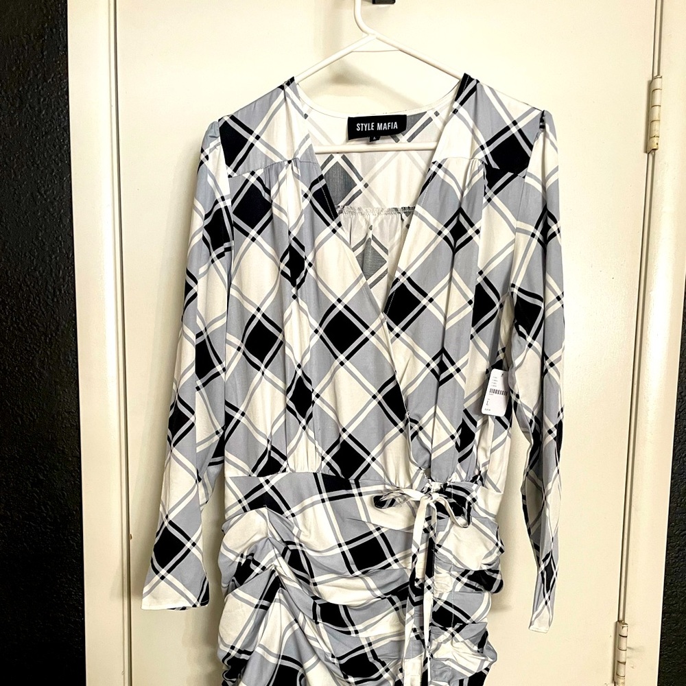 Free people plaid dress . Perfect for work
